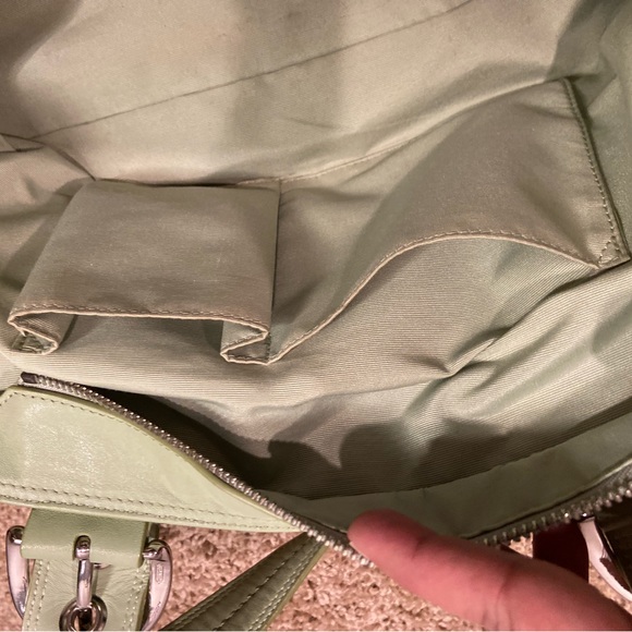 COACH Soho Hampton F13732 Sage Green Pleated Leather Tote Shoulder Satchel Bag - Picture 6 of 15
